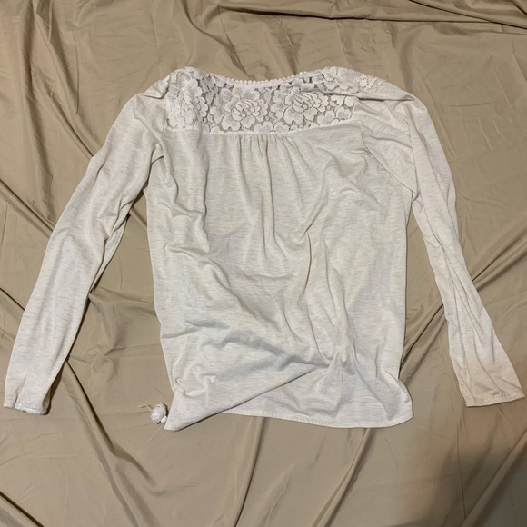 Maurices Cream Lace Detailed Blouse - Picture 7 of 8